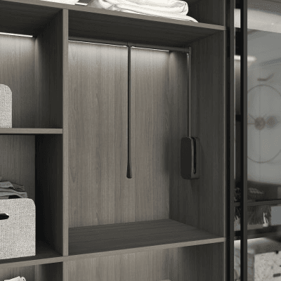 Porte manteau et veste dressing lift for wardrobe 15g anthracite Starrax m35 1100 002