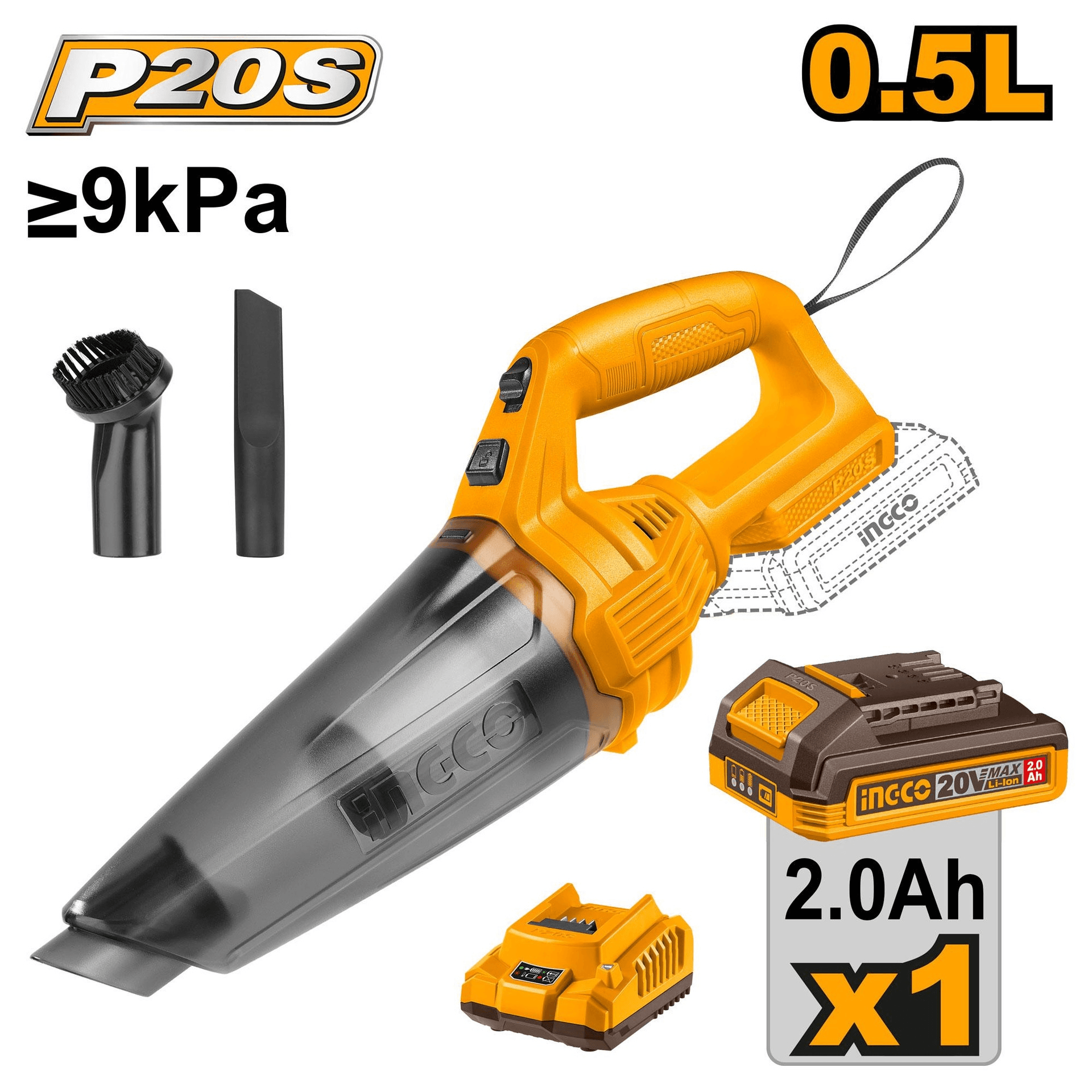 Aspirateur sans fil INGCO CVLI20126