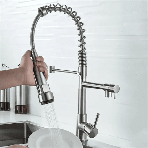 Mitigeur de cuisine ressort double chrome ZUCCHETTI nf