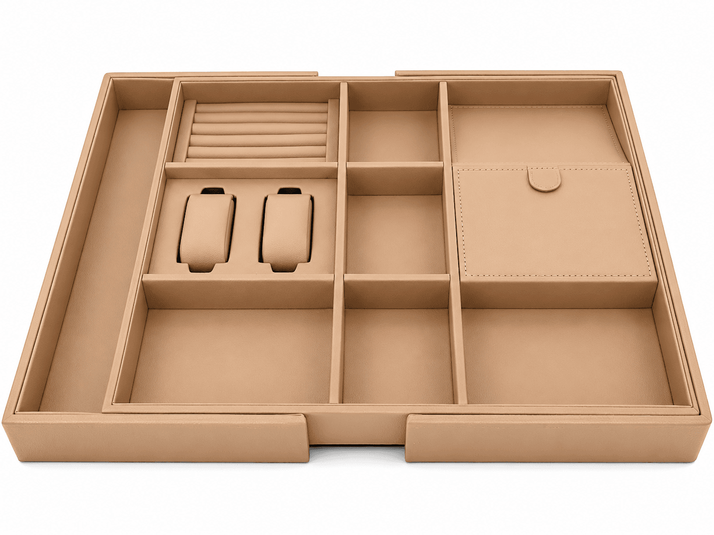 Porte bijoux en cuire orange 500-800 KOULINA 122401O